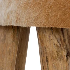 Hocker mit Fell Urak*Pharao24