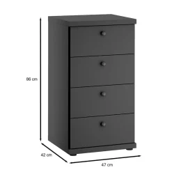 Hohe Schubladenkommode Hierro*Pharao24 Discount