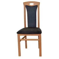 Outlet Holz Stühle mit Polster Louan Hochlehner|Lederstühle