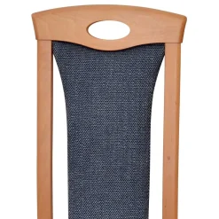 Outlet Holz Stühle mit Polster Louan Hochlehner|Lederstühle