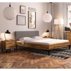 Holzbett mit Polster Kopfteil Yalley*Pharao24 Outlet