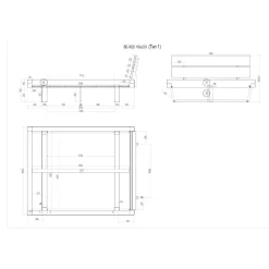 New Holzbett Nikosai Funktionsbetten|Schubkastenbetten