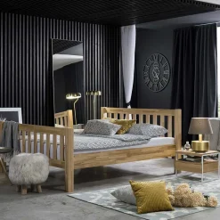 Outlet Holzbett Novara Massivholzbetten|Einzelbetten