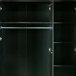 New Holzkleiderschrank Jelian Massivholz Schränke|Drehtürenschränke