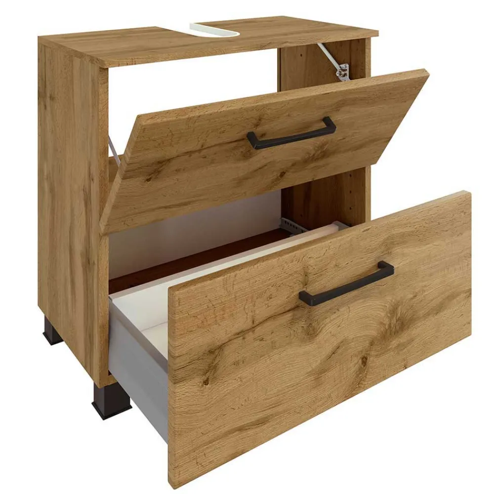 New Holzoptik Badmöbel Longos Badmöbel Sets