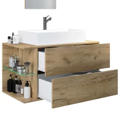 Holzoptik Badmöbel Viramiru*Pharao24