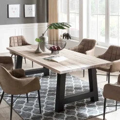 Online Holztisch Heriansa Küchentisch|Massivholztische