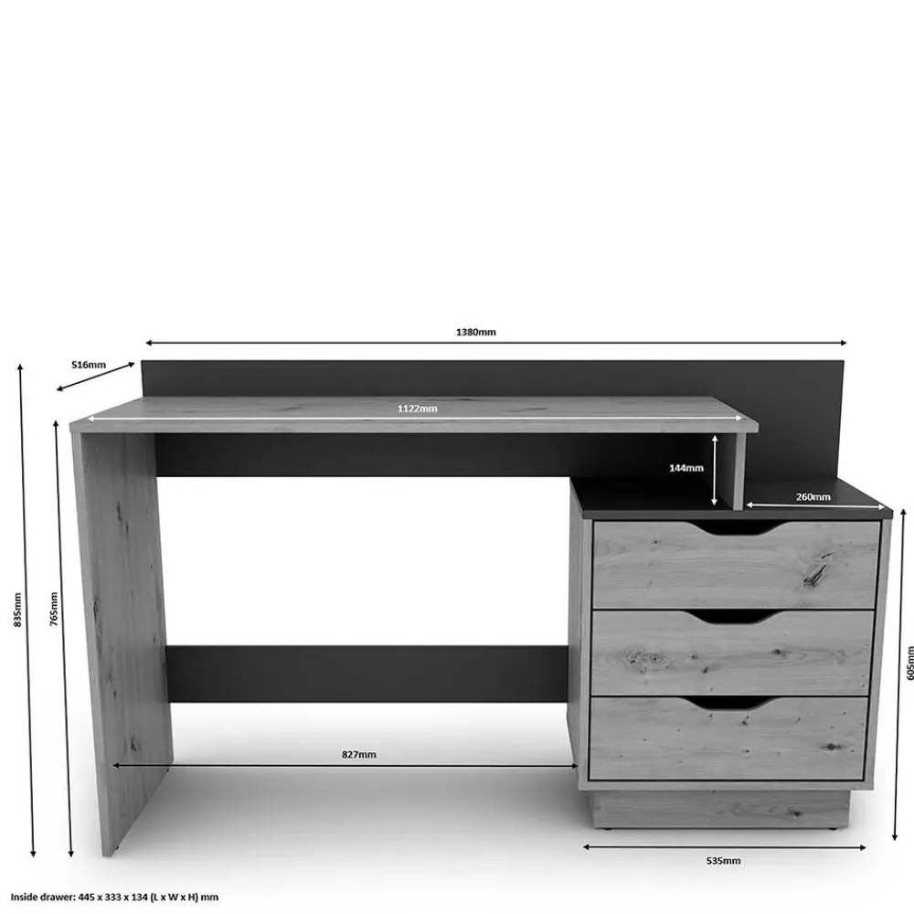 New Home Office Tisch Ramia Computertische|Jugendschreibtische