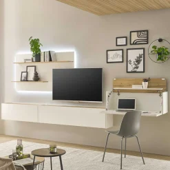 Hot Home Office Wohnzimmerwand Rascian Moderne Wohnwände|Wohnwand 350 Cm