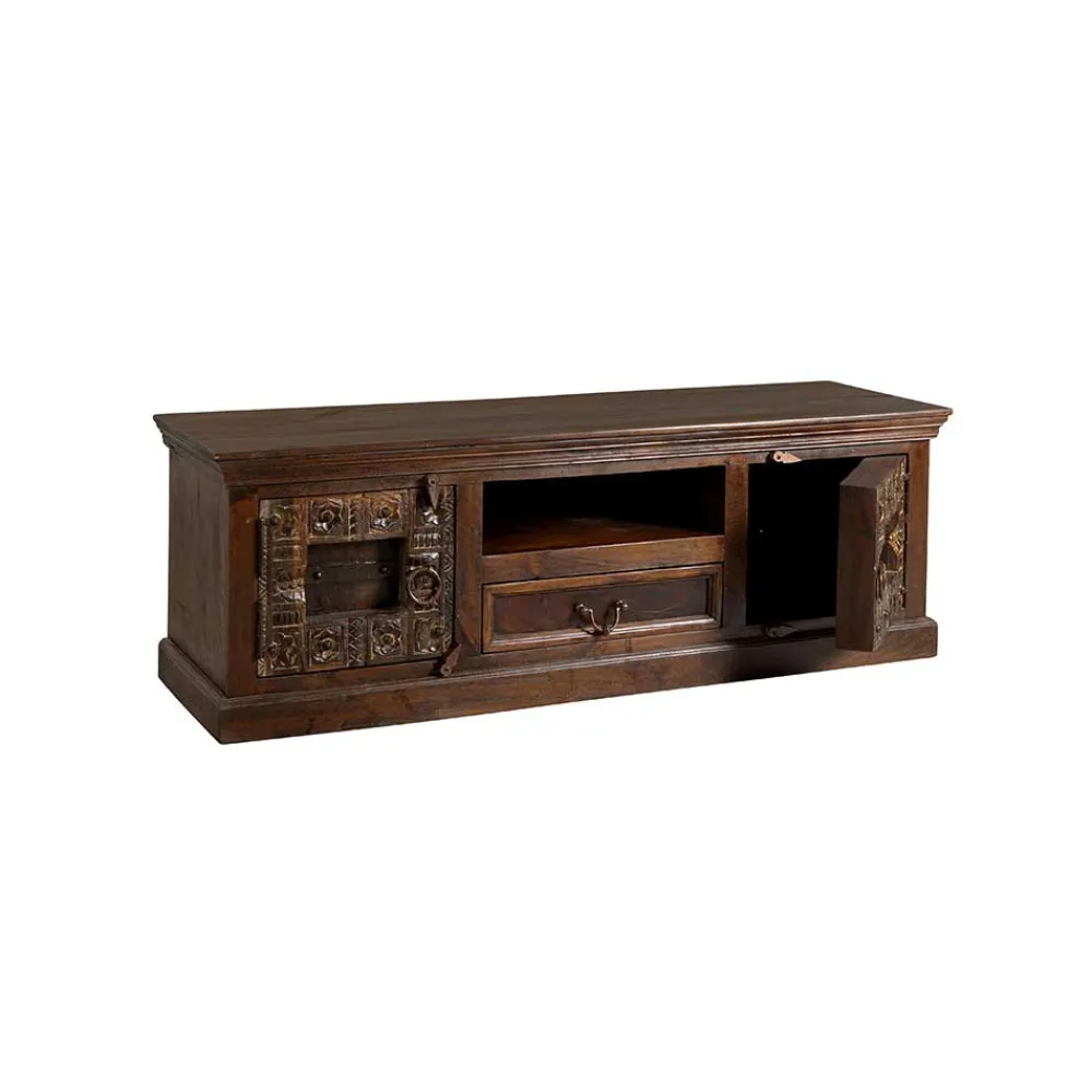 New Indisches Lowboard Mysore Massivholz Tv Möbel