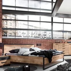 Industriestil Doppelbett Onlina*Pharao24 Outlet