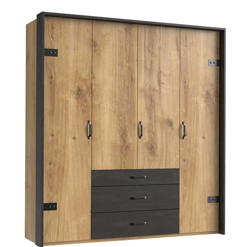 Industriestil Kleiderschrank Onlina*Pharao24 Online