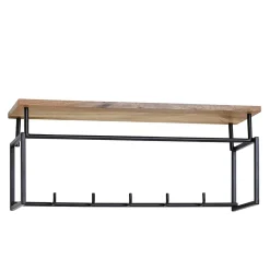 Discount Industriestil Wandgarderobe Liron Wandgarderoben|Massivholz Garderoben