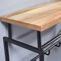 Discount Industriestil Wandgarderobe Liron Wandgarderoben|Massivholz Garderoben