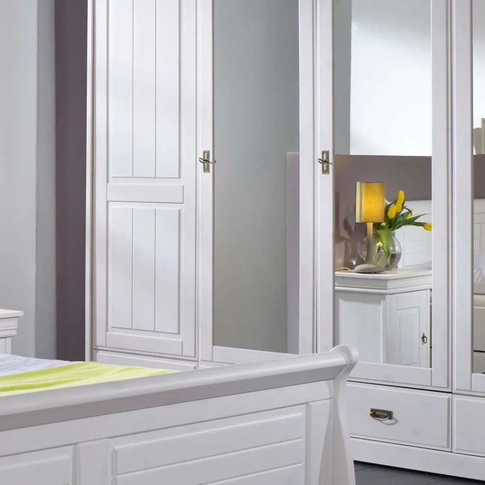 Discount Kiefer Kleiderschrank Pigaro Massivholz Schränke|Kleiderschränke