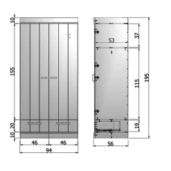 Kiefer Kleiderschrank Zara*Pharao24