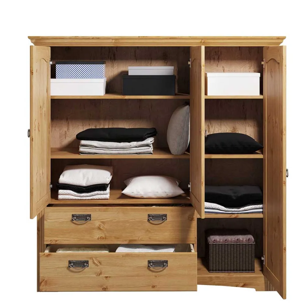 Hot Kiefer massiv Wäscheschrank Delian Kleiderschränke|Schlafzimmerschränke