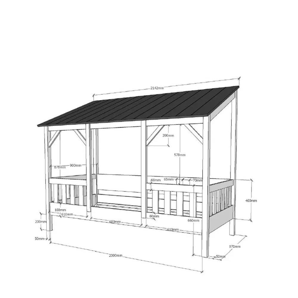 Outlet Kinder Einzelbett Cheze Kinder Kinderbetten