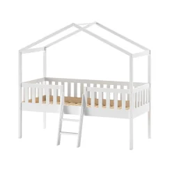 Discount Kinder Hausbett mit Leiter Comi Kinder Kinderbetten|Kinderhochbetten