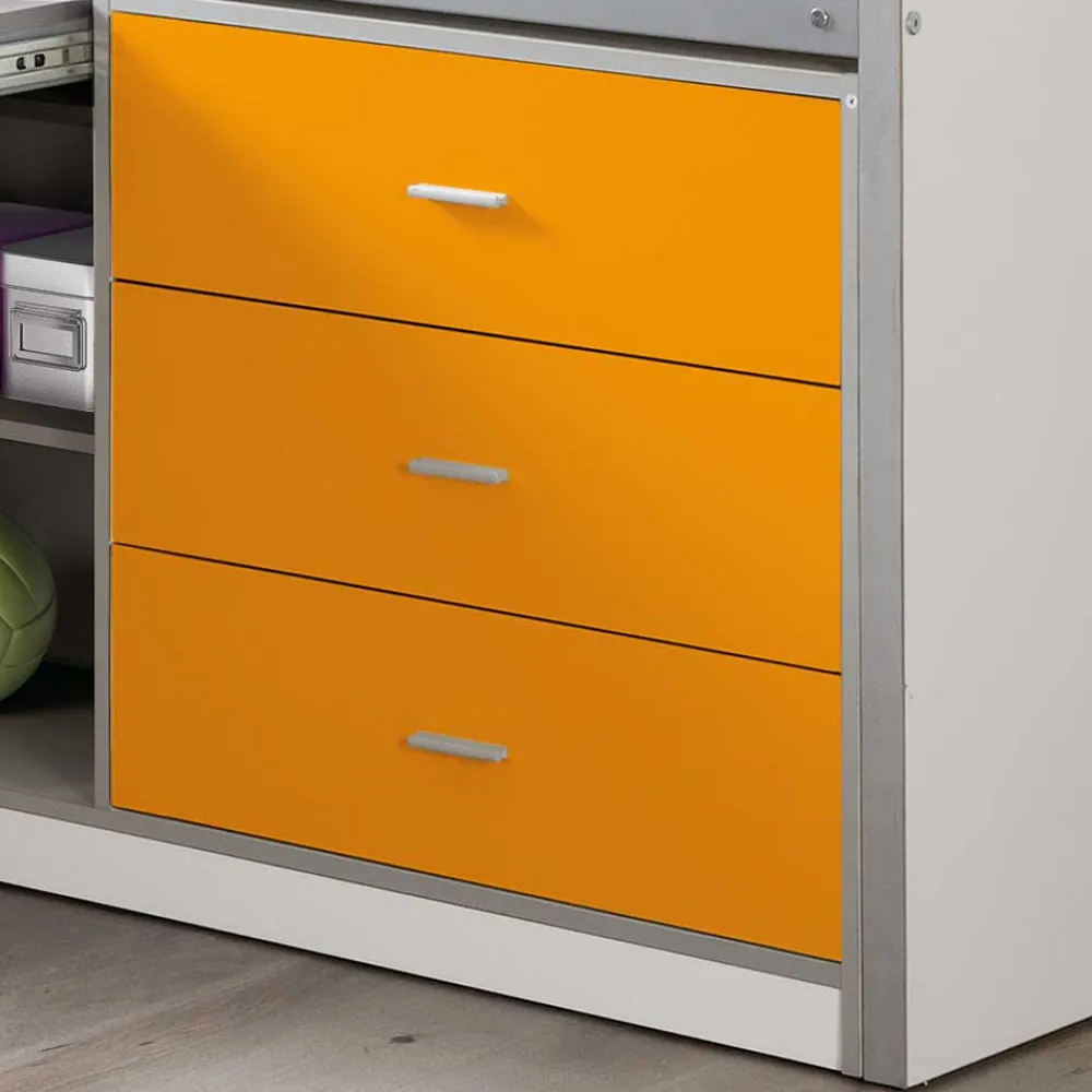 Kinder-Hochbett Orange*Pharao24 Outlet