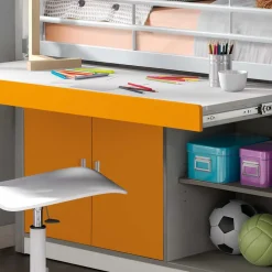 Kinder-Hochbett Orange*Pharao24 Outlet
