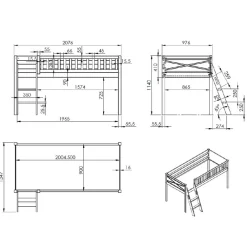 Kinderhochbett Pelago*Pharao24 Clearance