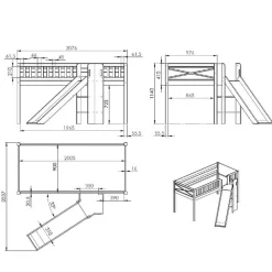 Sale Kinderhochbett Urbanos Kinder Kinderhochbetten|Kinderbetten