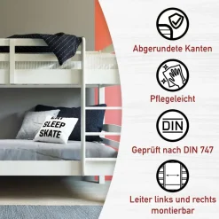 Discount Kinderstockbett Opal Kinder Kinderbetten|Etagenbetten