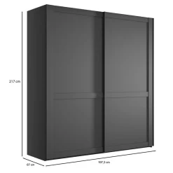 Kleiderschrank 2 Schiebetüren Hierro Schiebetürenschränke|Kleiderschränke