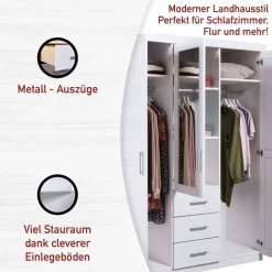 Clearance Kleiderschrank Aloisi Drehtürenschränke|Massivholz Kleiderschränke