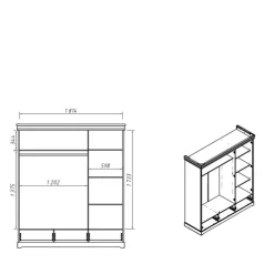 Kleiderschrank Aluko*Pharao24 Discount