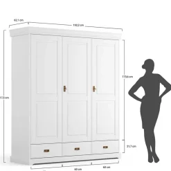 Kleiderschrank Aluko*Pharao24 Discount