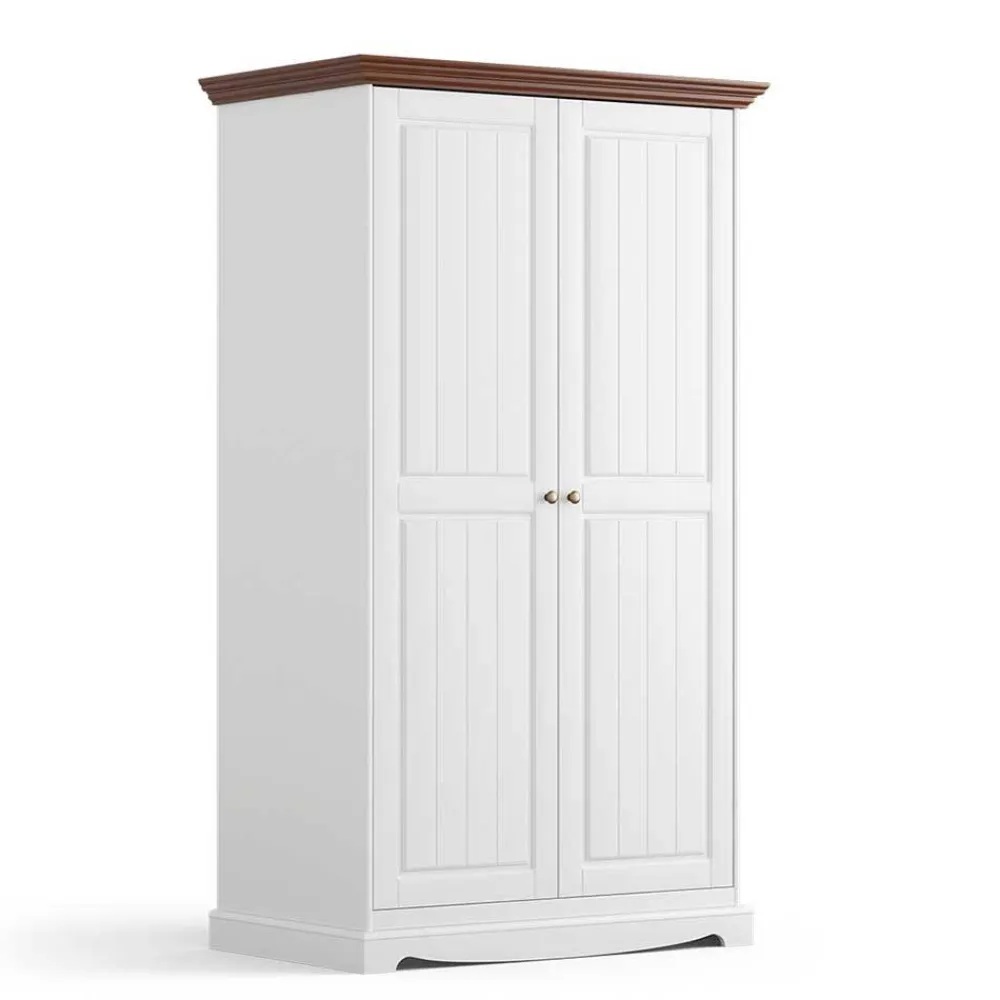 Outlet Kleiderschrank Asendra Drehtürenschränke|Massivholz Kleiderschränke