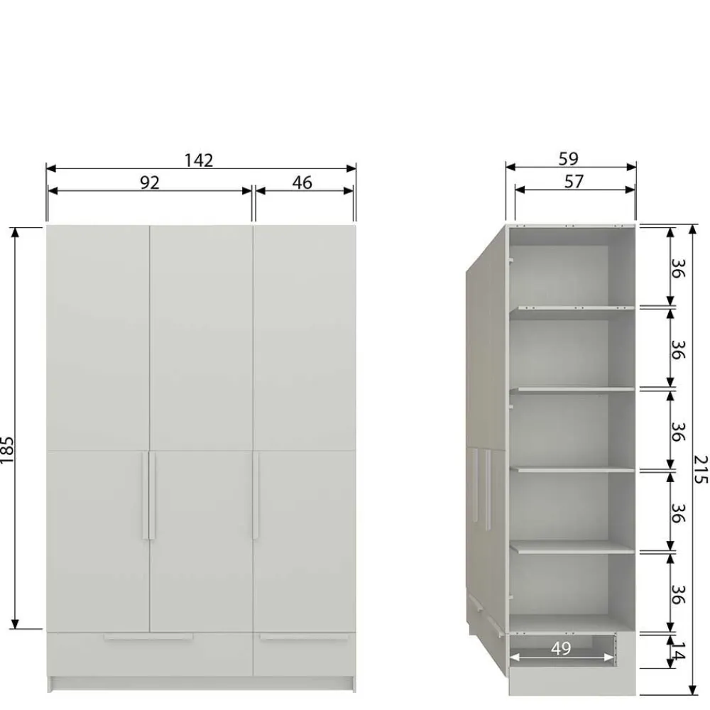 Sale Kleiderschrank Drovens Drehtürenschränke|Massivholz Kleiderschränke