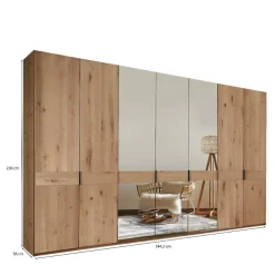 Kleiderschrank Eiche Bianco Tascan*Pharao24 Online