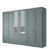 New Kleiderschrank graugrün Landhaus Forjan Drehtürenschränke|Kleiderschränke