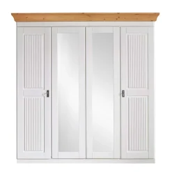 New Kleiderschrank Holz Bazna Drehtürenschränke|Massivholz Kleiderschränke