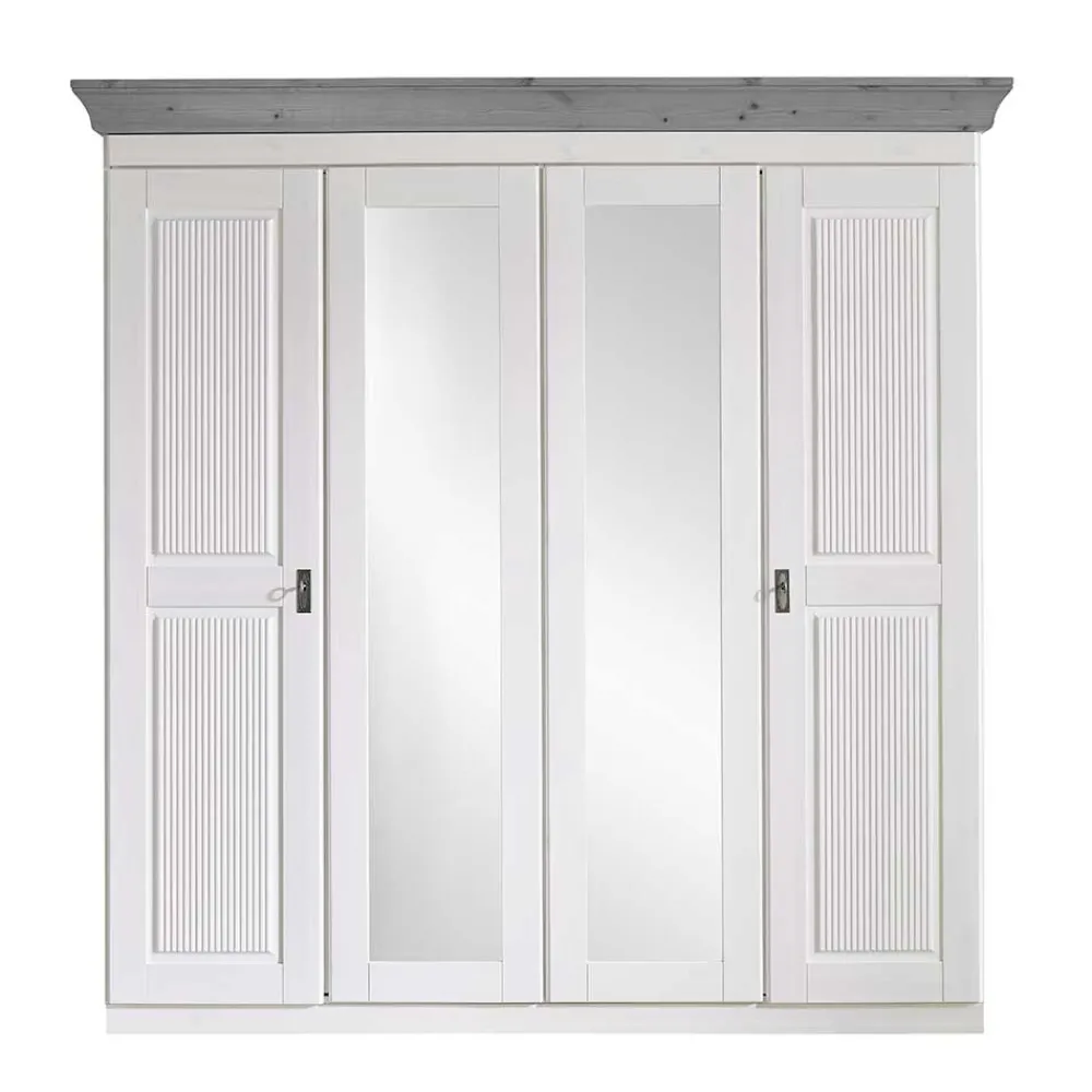 Kleiderschrank Holz Benfitas*Pharao24 Online