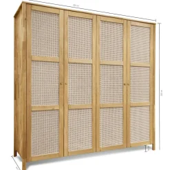 Kleiderschrank Holz Felictas*Pharao24