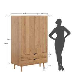 Kleiderschrank Massivholz Arora*Pharao24 Hot