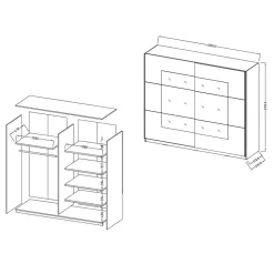 Kleiderschrank Mezzo Schiebetürenschränke