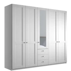 Clearance Kleiderschrank mit Spiegel Tudana Drehtürenschränke|Kleiderschränke