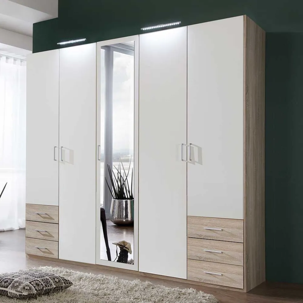 Kleiderschrank mit Spiegel Liaguno*Pharao24 Best