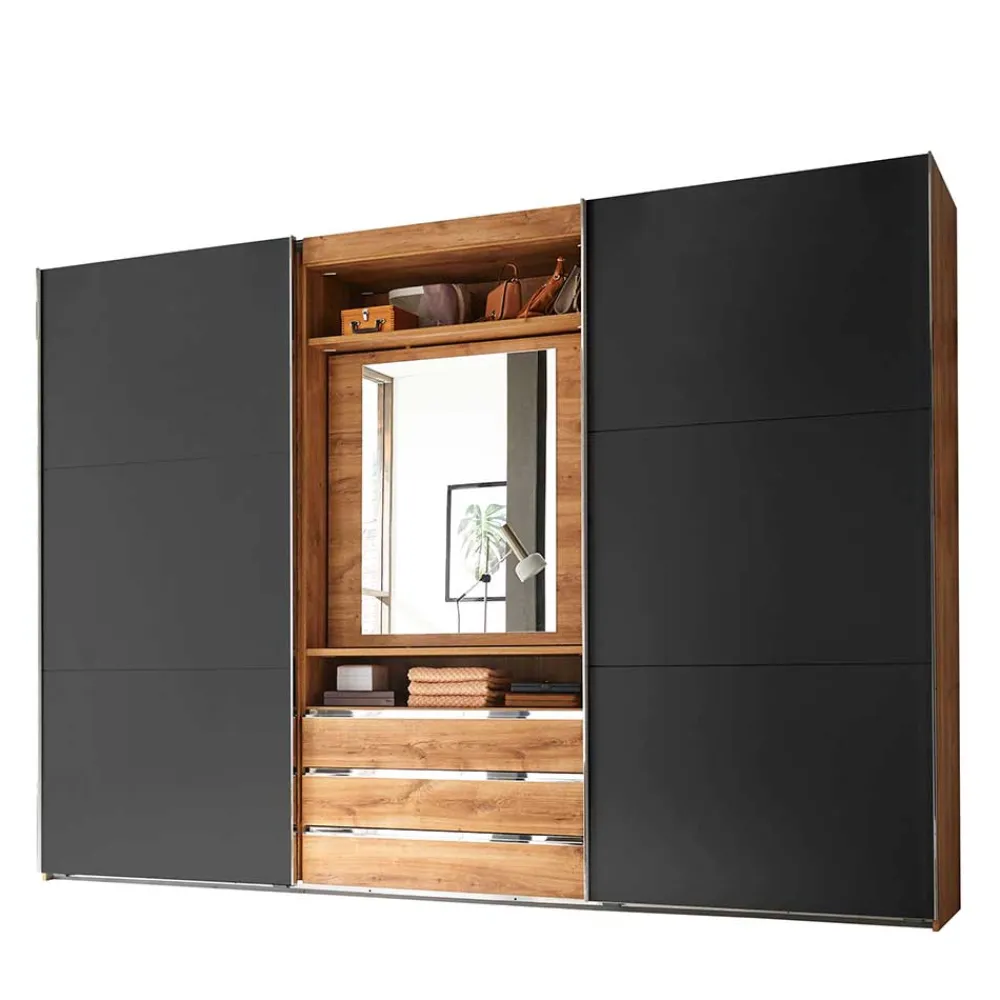 Sale Kleiderschrank mit Spiegel innen Nikita Schiebetürenschränke