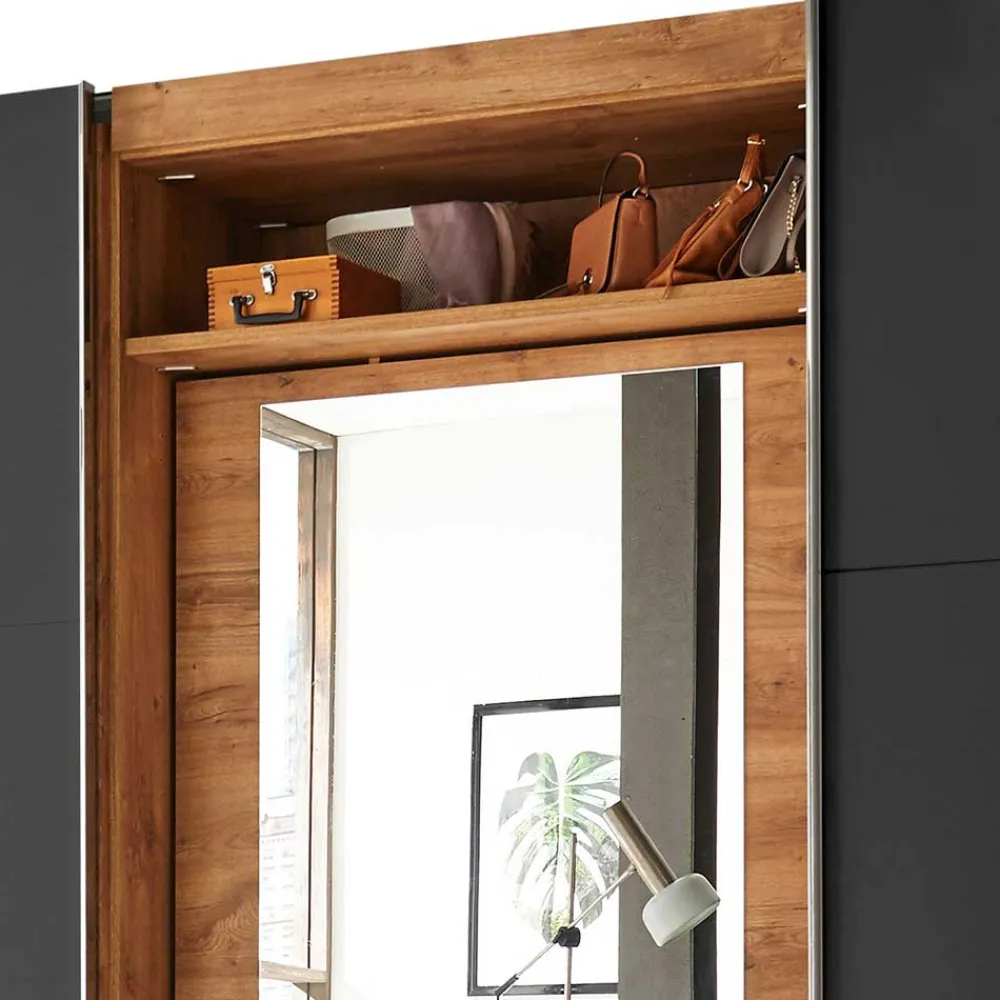 Sale Kleiderschrank mit Spiegel innen Nikita Schiebetürenschränke