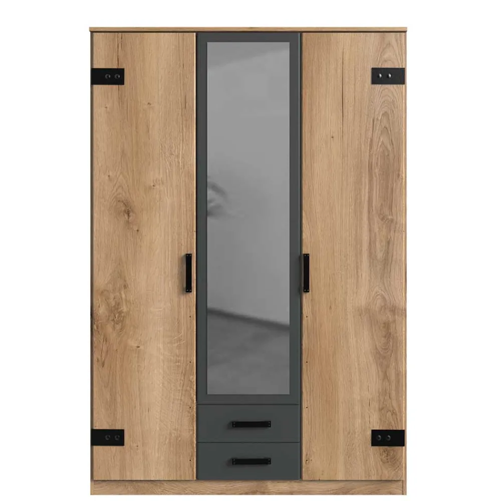 Kleiderschrank mit Spiegel Lilames*Pharao24 Online