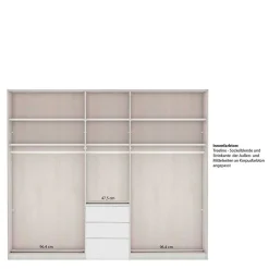 Kleiderschrank mit Spiegel Saconso*Pharao24 Outlet