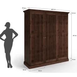 Sale Kleiderschrank Phelix Drehtürenschränke|Massivholz Kleiderschränke