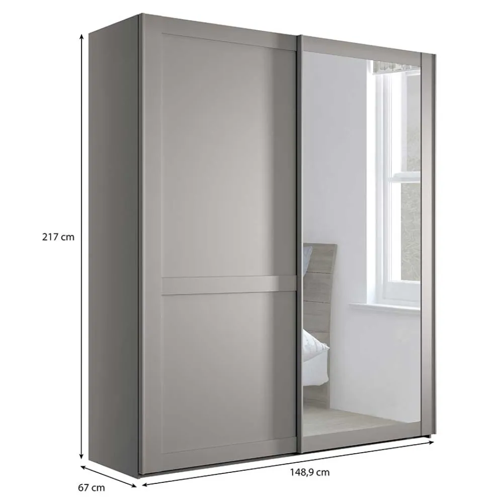 Outlet Kleiderschrank Schwebetüren Saconso Kleiderschränke|Schlafzimmerschränke