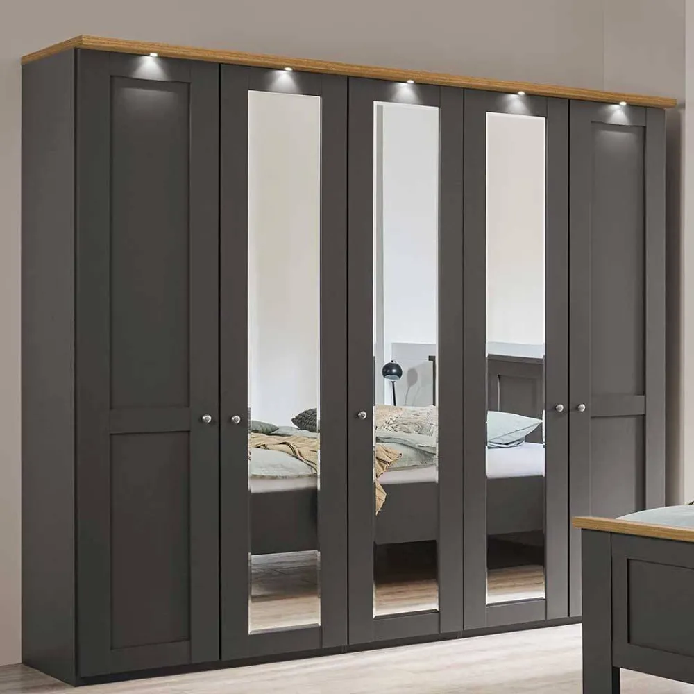 Hot Kleiderschrank 5-türig Bien Drehtürenschränke|Kleiderschränke